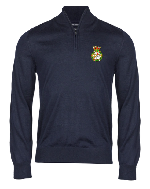 Tee Jays Half Zip Navy